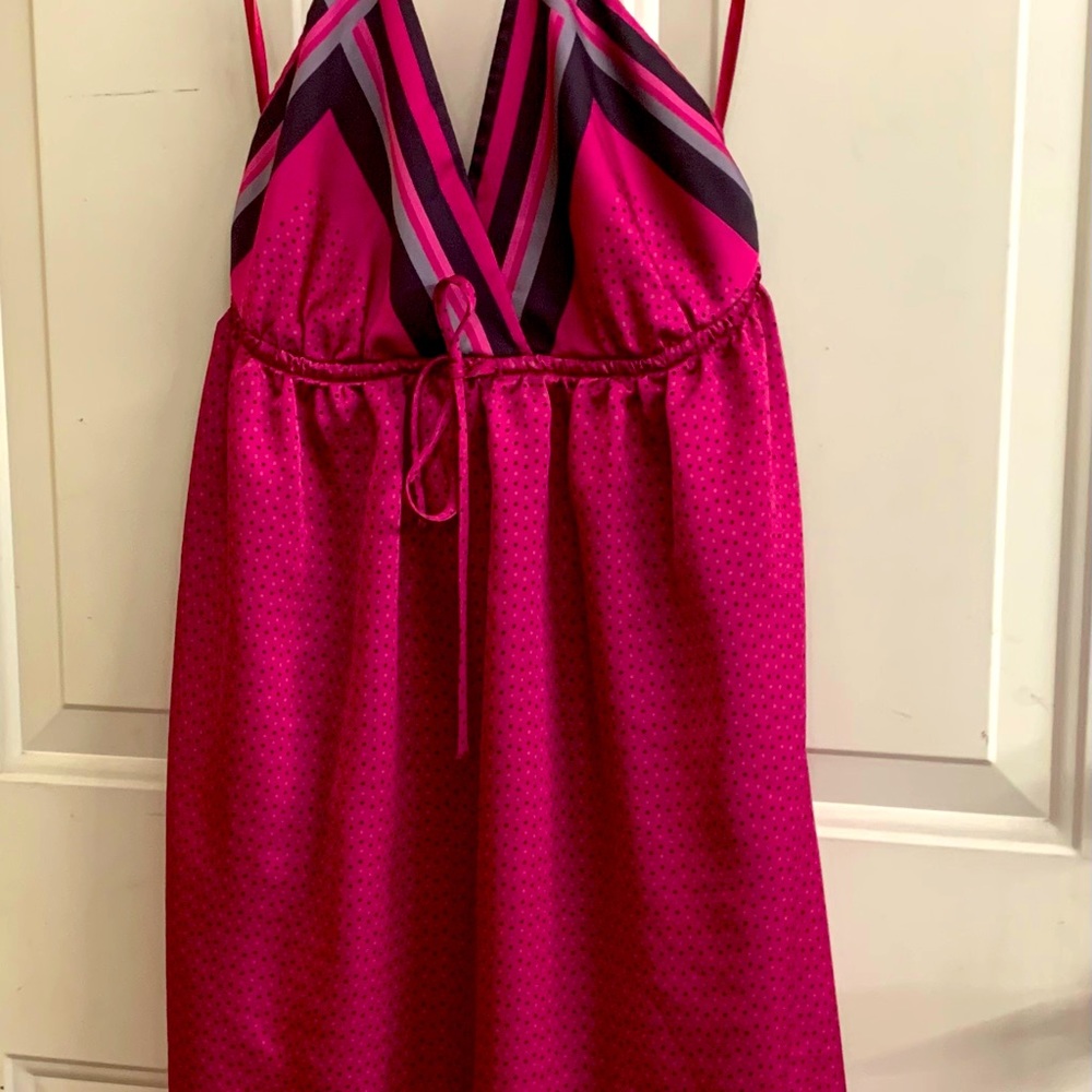 Halter satin dress